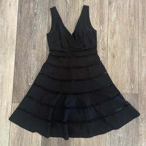 White House Black Market (Black) Cocktail Dress (size 6)